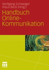 Cover image: Handbuch Online-Kommunikation 1st edition 9783531170138