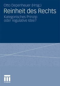 Cover image: Reinheit des Rechts 1st edition 9783531175645