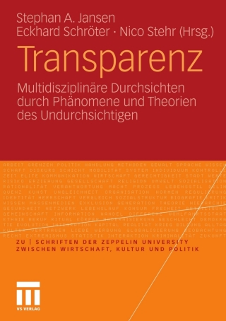 Imagen de portada: Transparenz 1st edition 9783531174358