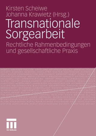 Imagen de portada: Transnationale Sorgearbeit 9783531172651