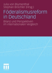 Cover image: Föderalismusreform in Deutschland 9783531175690