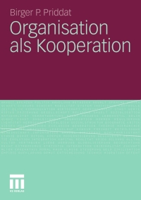 Cover image: Organisation als Kooperation 9783531172576