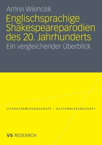 Cover image: Englischsprachige Shakespeareparodien des 20. Jahrhunderts 9783531172125