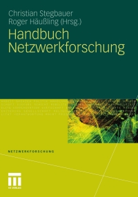 Cover image: Handbuch Netzwerkforschung 1st edition 9783531158082