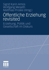 Immagine di copertina: Öffentliche Erziehung revisited 9783531170619