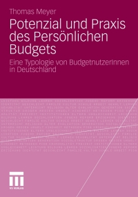 Imagen de portada: Potenzial und Praxis des Persönlichen Budgets 9783531179308