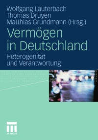 صورة الغلاف: Vermögen in Deutschland 1st edition 9783531176895