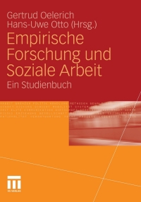 Imagen de portada: Empirische Forschung und Soziale Arbeit 1st edition 9783531172040