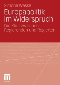 Cover image: Europapolitik im Widerspruch 9783531177946