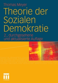 Imagen de portada: Theorie der Sozialen Demokratie 2nd edition 9783531181318