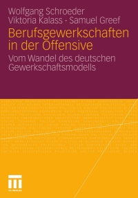 Cover image: Berufsgewerkschaften in der Offensive 9783531182032