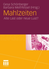 Cover image: Mahlzeiten 1st edition 9783531179599