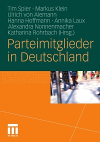 表紙画像: Parteimitglieder in Deutschland 1st edition 9783531140421