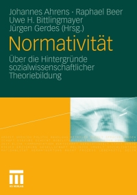 Imagen de portada: Normativität 1st edition 9783531175805