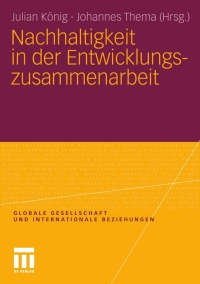 Imagen de portada: Nachhaltigkeit in der Entwicklungszusammenarbeit 9783531180878