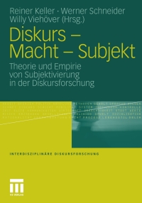 表紙画像: Diskurs - Macht - Subjekt 9783531163031