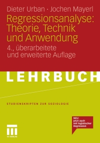 Omslagafbeelding: Regressionsanalyse: Theorie, Technik und Anwendung 4th edition 9783531173450