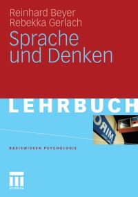 Cover image: Sprache und Denken 9783531171357