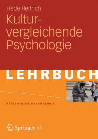 Cover image: Kulturvergleichende Psychologie 9783531171623