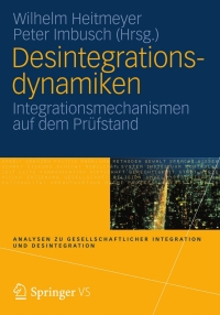 Cover image: Desintegrationsdynamiken 1st edition 9783531174013