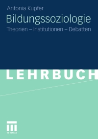 Cover image: Bildungssoziologie 9783531175355