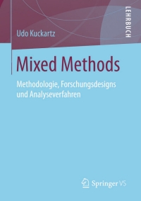 Cover image: Mixed Methods 9783531176284