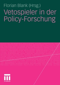 Cover image: Vetospieler in der Policy-Forschung 1st edition 9783531179346