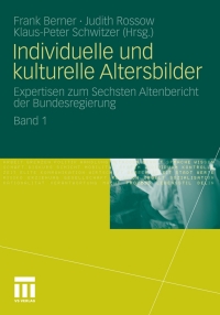 صورة الغلاف: Individuelle und kulturelle Altersbilder 1st edition 9783531180939