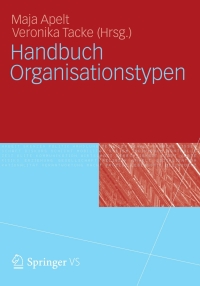 Cover image: Handbuch Organisationstypen 9783531167664