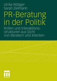 Imagen de portada: PR-Beratung in der Politik 9783531177236