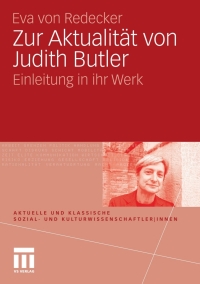 صورة الغلاف: Zur Aktualität von Judith Butler 9783531164335