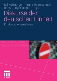 Cover image: Diskurse der deutschen Einheit 9783531174716