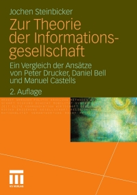 Omslagafbeelding: Zur Theorie der Informationsgesellschaft 2nd edition 9783531180540