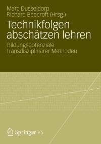 Titelbild: Technikfolgen abschätzen lehren 9783531179087