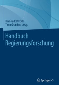 Cover image: Handbuch Regierungsforschung 9783531160597