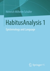 Cover image: HabitusAnalysis 1 9783531175119