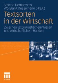 Cover image: Textsorten in der Wirtschaft 9783531178691