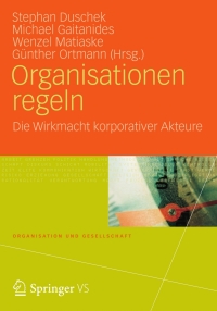 表紙画像: Organisationen regeln 9783531180397