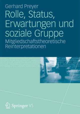 Imagen de portada: Rolle, Status, Erwartungen und soziale Gruppe 9783531177311