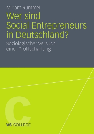 Cover image: Wer sind Social Entrepreneurs in Deutschland? 9783531183664
