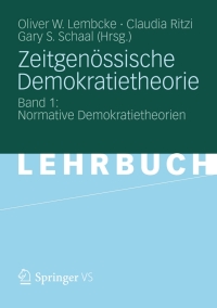 صورة الغلاف: Zeitgenössische Demokratietheorie 1st edition 9783810041449