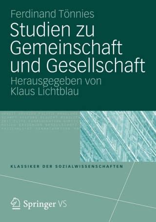 Imagen de portada: Studien zu Gemeinschaft und Gesellschaft 9783531162409