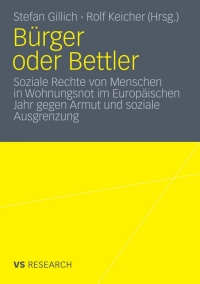 Imagen de portada: Bürger oder Bettler 9783531184623