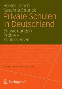 Omslagafbeelding: Private Schulen in Deutschland 9783531182308