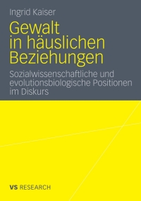 Cover image: Gewalt in häuslichen Beziehungen 9783531183411