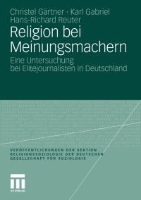 Cover image: Religion bei Meinungsmachern 9783531184432