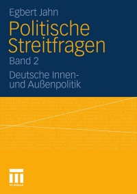 Cover image: Politische Streitfragen 9783531186177