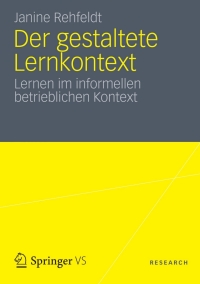 表紙画像: Der gestaltete Lernkontext 9783531186139