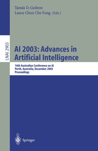 Omslagafbeelding: AI 2003: Advances in Artificial Intelligence 1st edition 9783540206460