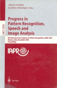 Cover image: Progress in Pattern Recognition, Speech and Image Analysis 1st edition 9783540205906